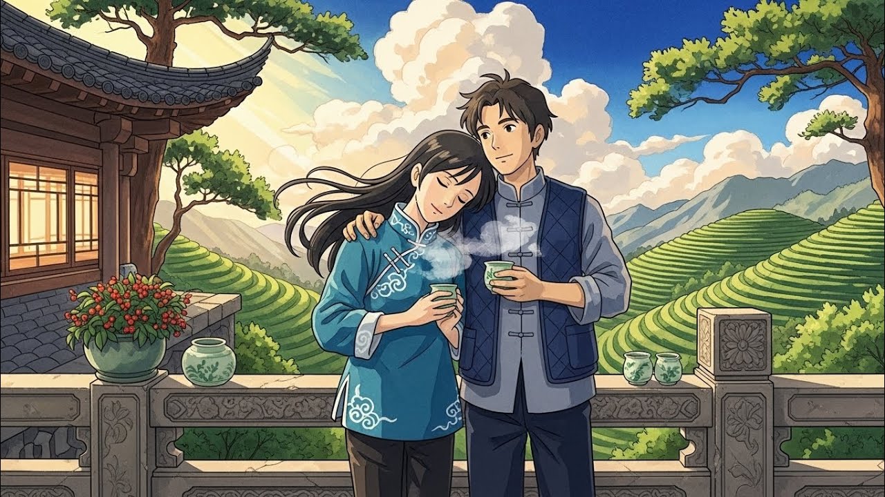 Two Cups of Tea on the Mountain | A Quiet Love Story in Yunnan | Ghibli-Style Cozy Animation