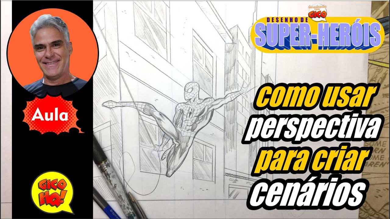 CURSO DESENHO DE SUPER-HERÓIS: CRIANDO CENÁRIOS com PERSPECTIVA