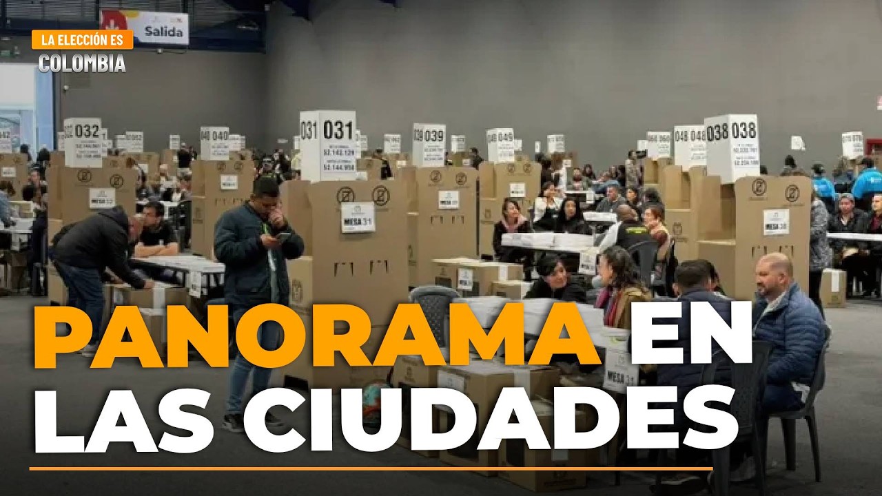 Panorama en las principales ciudades de Colombia antes de iniciar la jornada electoral
