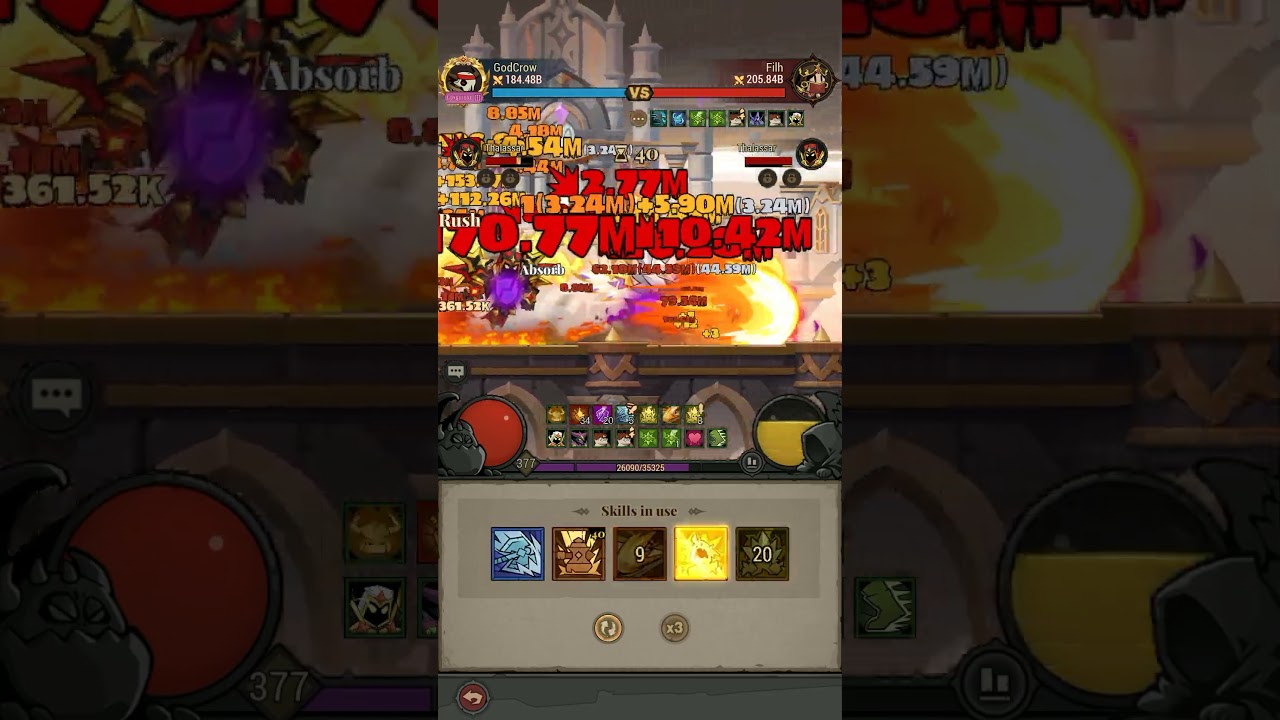Lootborn Warriors Savage Hellfire PvP Build #games #gaming #mobilegame #lootbornwarriors #gameplay