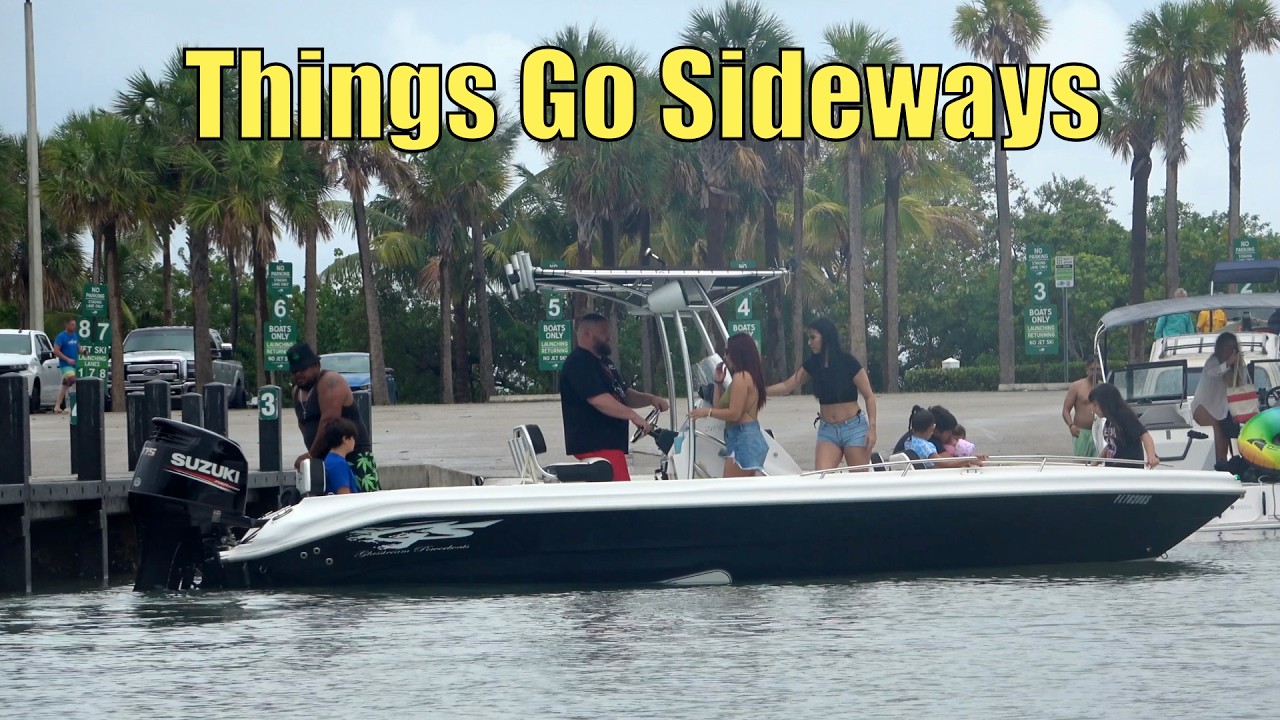 Things Get Sideways At The Ramp!! | Miami Boat Ramps