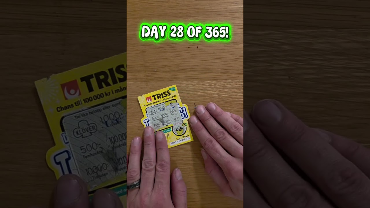 #Triss #Skraplott #Vinst #Storvinst #SvenskaSpel #Tur #LiveSkrap #Lotto #Jackpot #Pengar #Vinn
