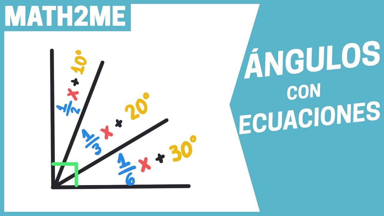 ÁNGULOS con ECUACIONES en RECTAS con FRACCIONES I Ejercicio