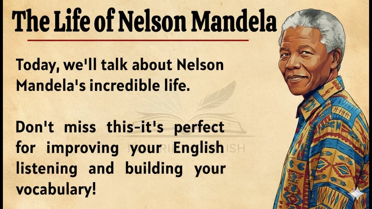 The Life of Nelson Mandela || Learn English Through Story 🔥 || Graded Reader || Listening Practice ✅