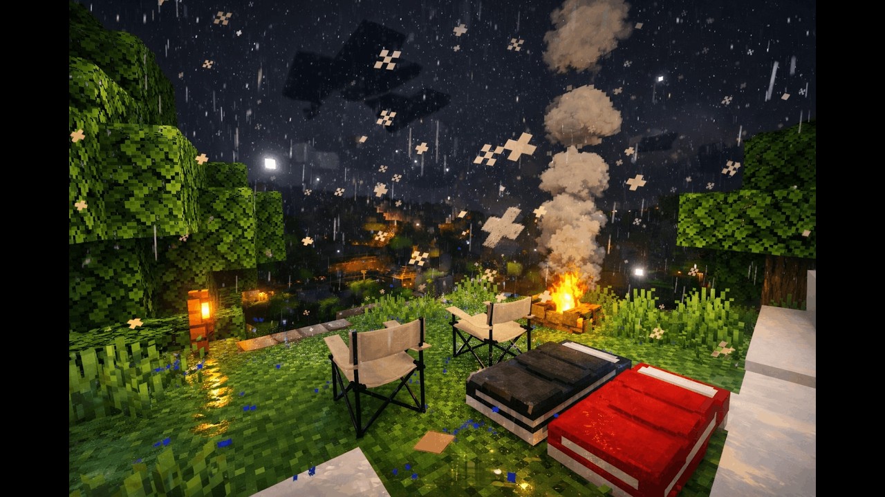 8 Hours Cozy Minecraft Lofi 🌙 Chill Beats for Study, Relax & Deep Focus | Lofi Bastion