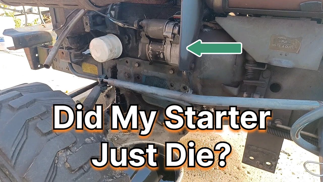 How to diagnose small tractor starter circuit problems. Kubota B7100 diesel