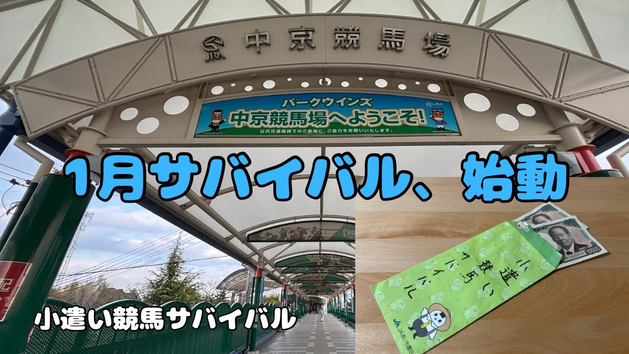 【1月サバイバル開始】パークウインズ中京で小遣い競馬、今月もここから