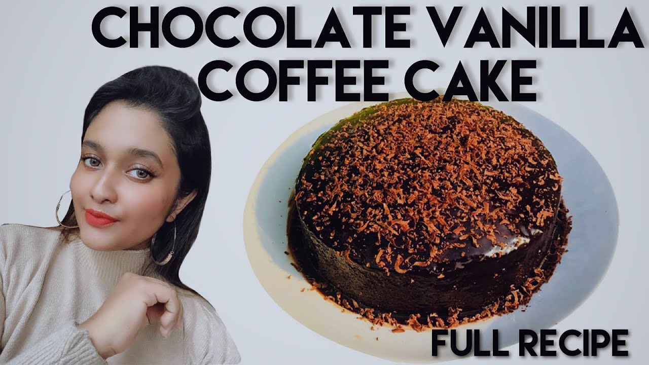 Chocolate Vanilla Coffee Cake - ලේසියෙන්ම හදාගමු වෙනස් විදියක කේක් එකක්!