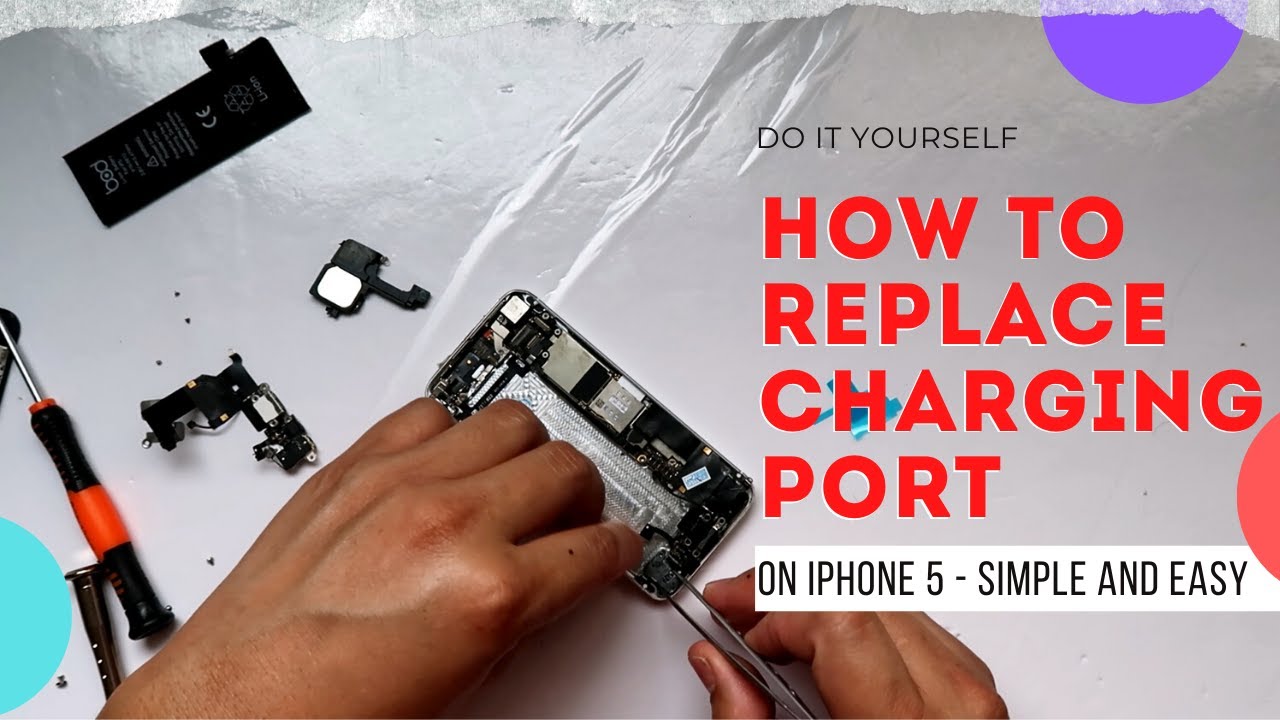 How to fix iPhone 5 Charging Port - Easy