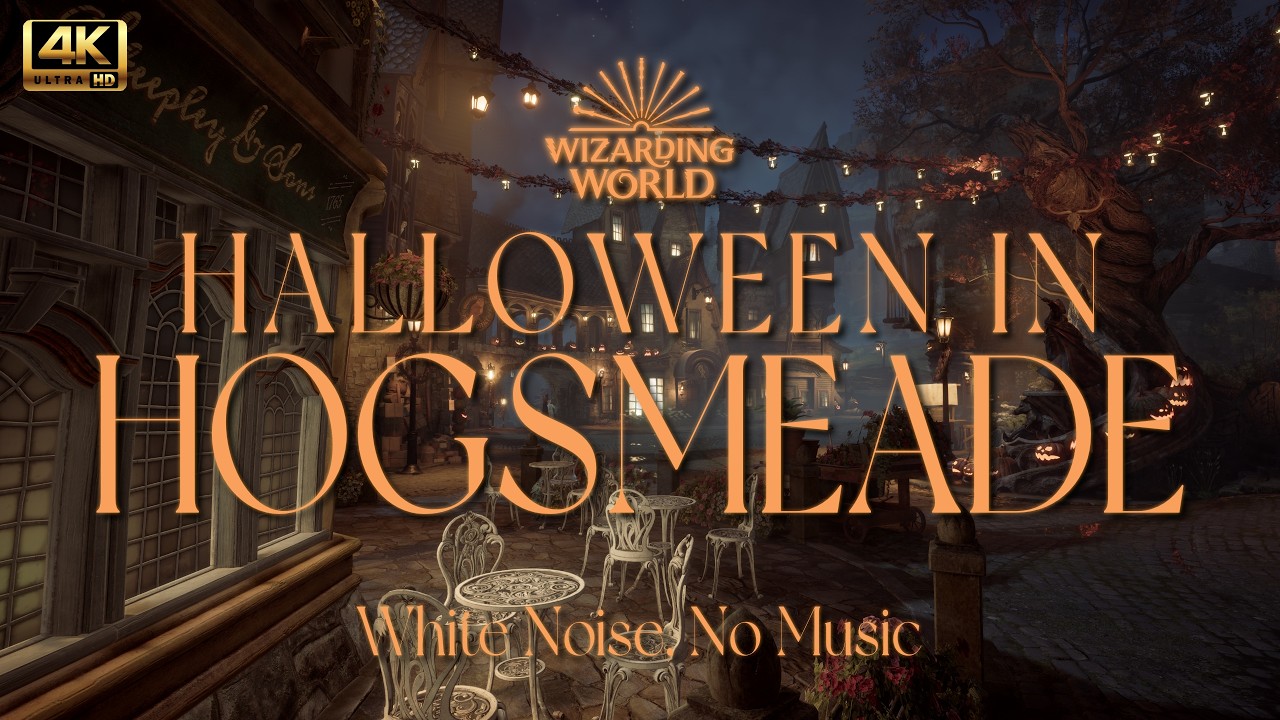 5 Hours | White Noise in Hogsmeade for Studying, Focusing & Sleeping🌙 | Harry Potter