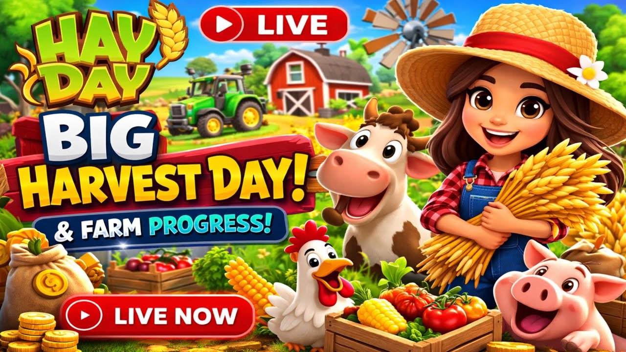 Hay Day LIVE | Big Harvest Day & Farm Progress! 🌾