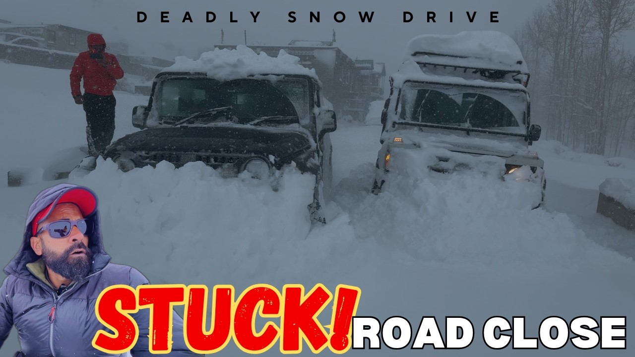 4X4 vs Extreme Snow || aaj to sab muskil ho gya || Snow chains bhi toot gai || deadly snow drive