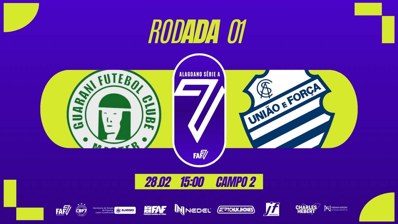 GUARANI vs CSA FUT7 | RODADA 1 | CAMPEONATO ALAGOANO SÉRIE A 2026 | Futebol 7 Oficial | FAF7