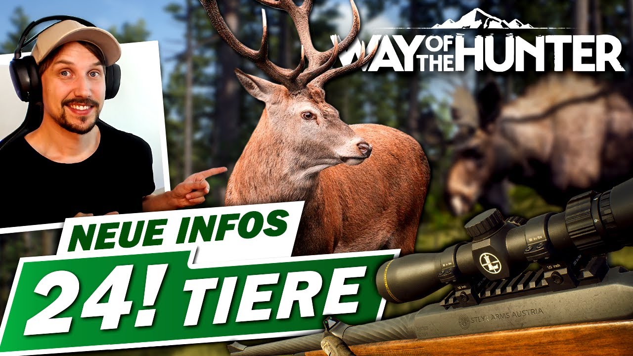 Alle 24 Tiere im neuen Jagdspiel Way of the Hunter und weitere Infos zum Gameplay