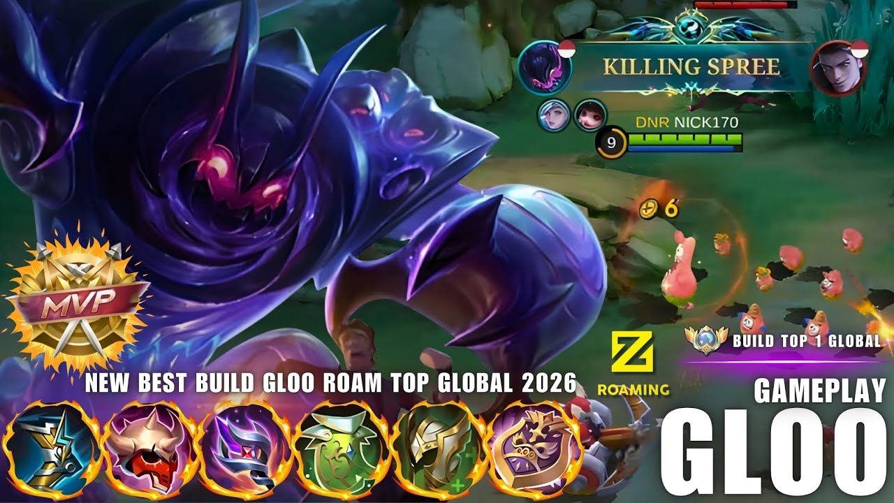 GLOO BEST BUILD GLOBAL | PATRICK SKIN GAMEPLAY | FULL DOMINATION