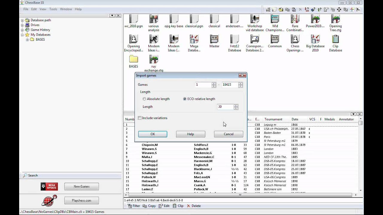 ChessBase - creating opening books/trees (.ctg)