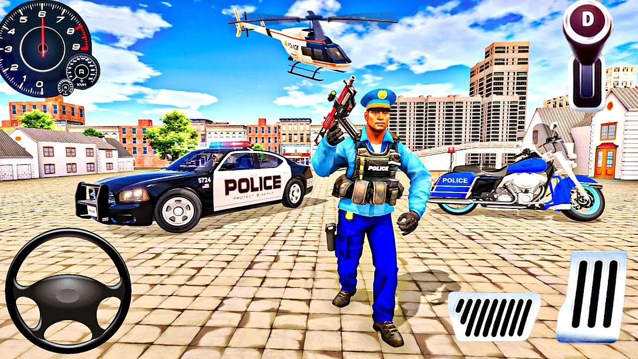 Real Police Car Chase Simulator 3D Game - Real Cop Cars Driving Simulator 2025 - Android GamePlay