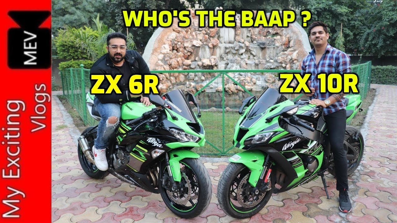 SUPERBIKES KAWASAKI ZX 10R VS KAWASAKI ZX 6R COMPARISON | OWNER REVIEW | TWO FASTEST TRACK MACHINES