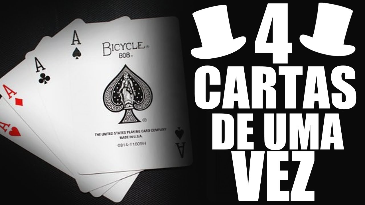 Mágica para achar 4 cartas IGUAIS e SEM OLHAR