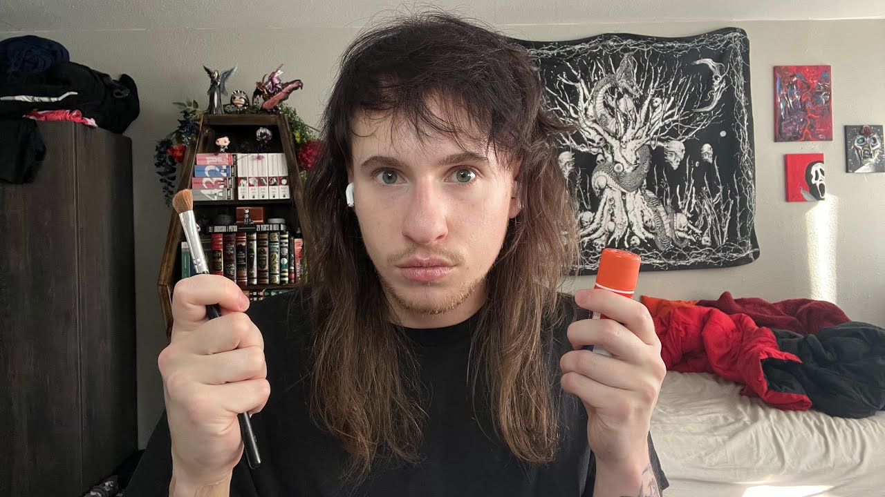 asmr creepy halloween makeup gone wrong (lofi)