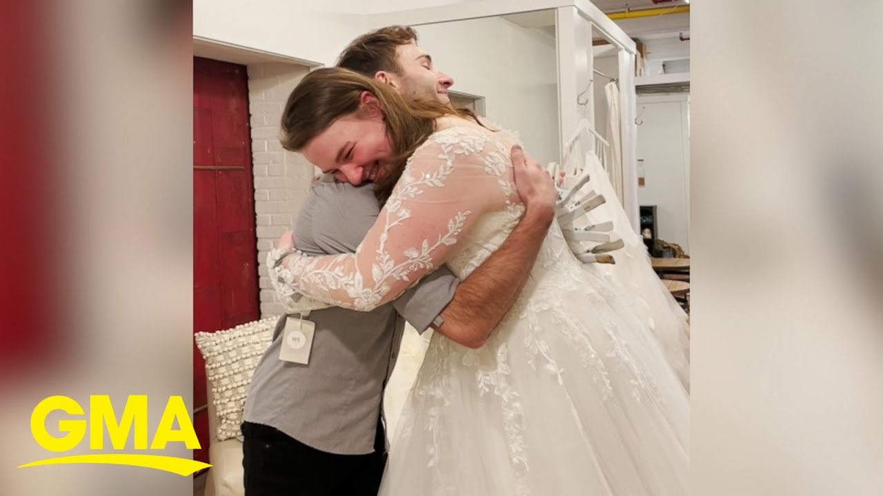 Brother surprises younger sister by purchasing her wedding dress