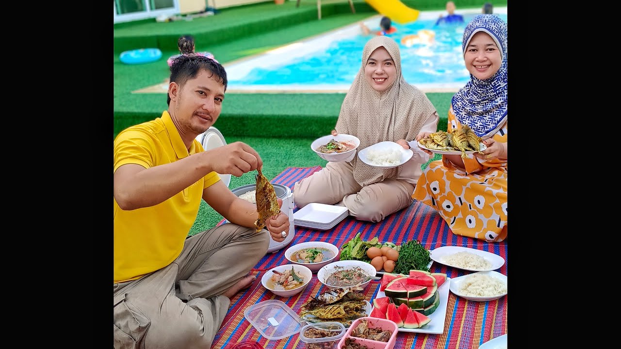 Mari salee nak bakar2 seafood 🦞🦀 yang beli pasar basah kat pattani