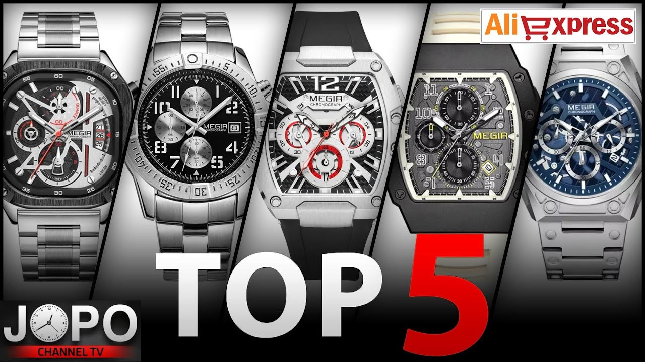 TOP 5 MEGIR Watch 2025 on Aliexpress Best Men Watch│Megir Watch Review│Subtitles