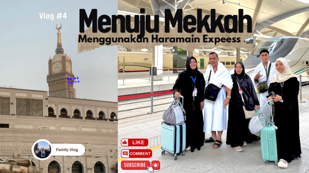 Perjalanan UMROH Menuju Mekkah menggunakan Kereta Cepat Haramain Express #umroh #haramain #mekkah