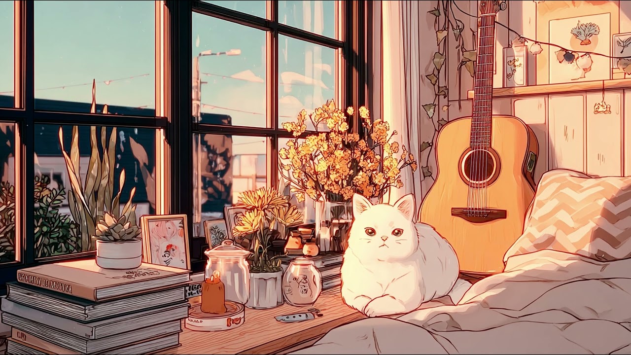 Vol1 | CocoWhisker Lofi 🐾 Warm Cafe Study Music ☀️ Chill Beats for Work & Relax