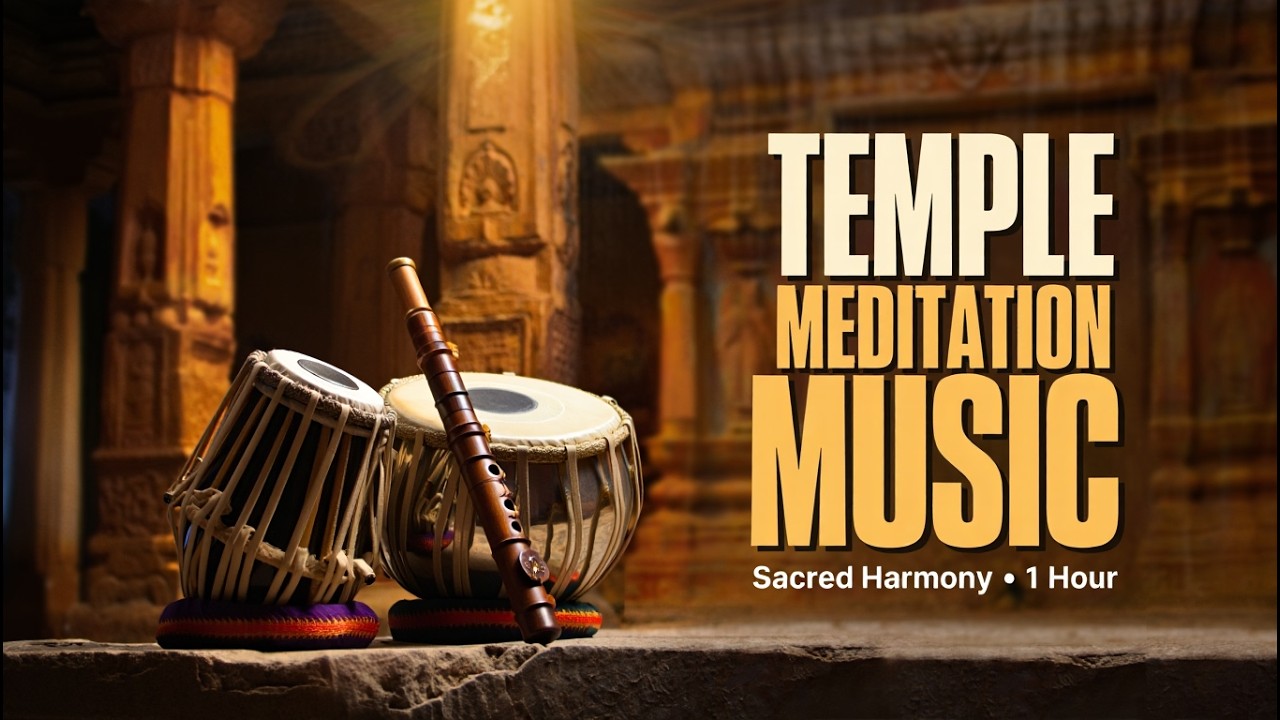 Sacred Temple Harmony – 1 Hour Sitar, Flute & Tabla Meditation
