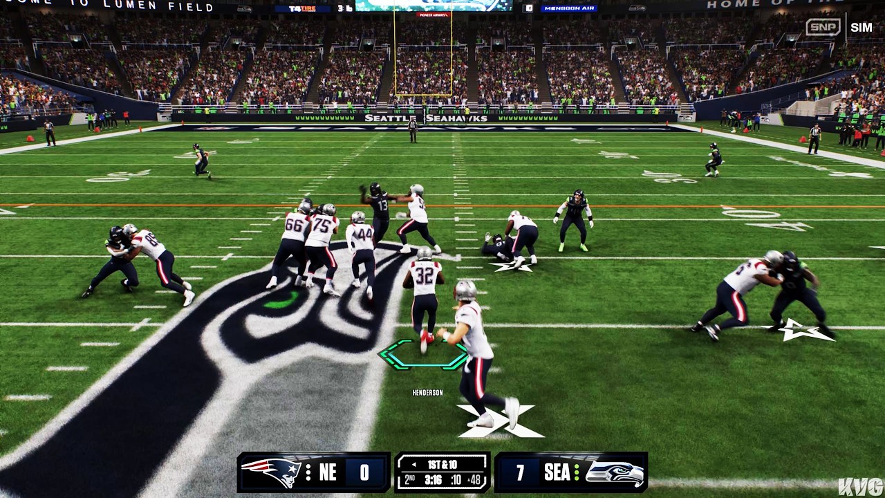 Madden NFL 27 &mdash; New England Patriots против Seattle Seahawks &mdash; Геймплей (PS5 UHD) [4K60FPS]