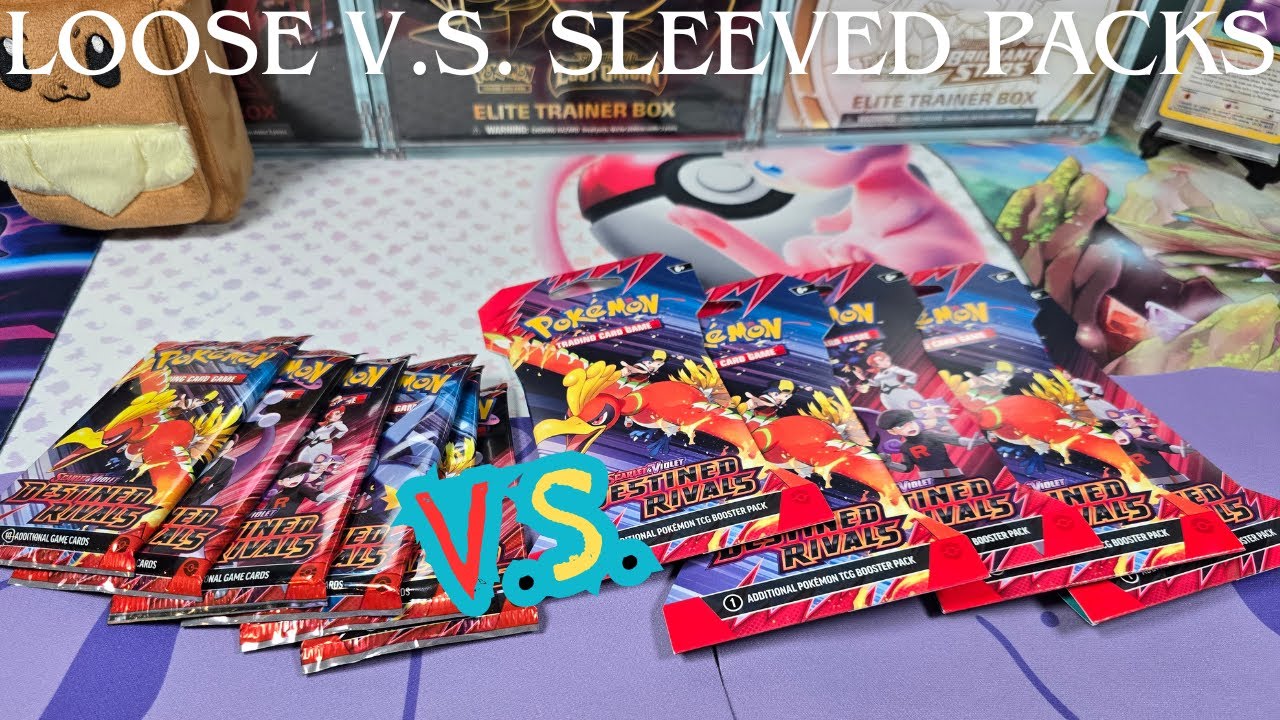 Pokémon Destined Rivals Opening – Sleeved Packs vs. Booster Box Packs! (Big Hits Inside?)