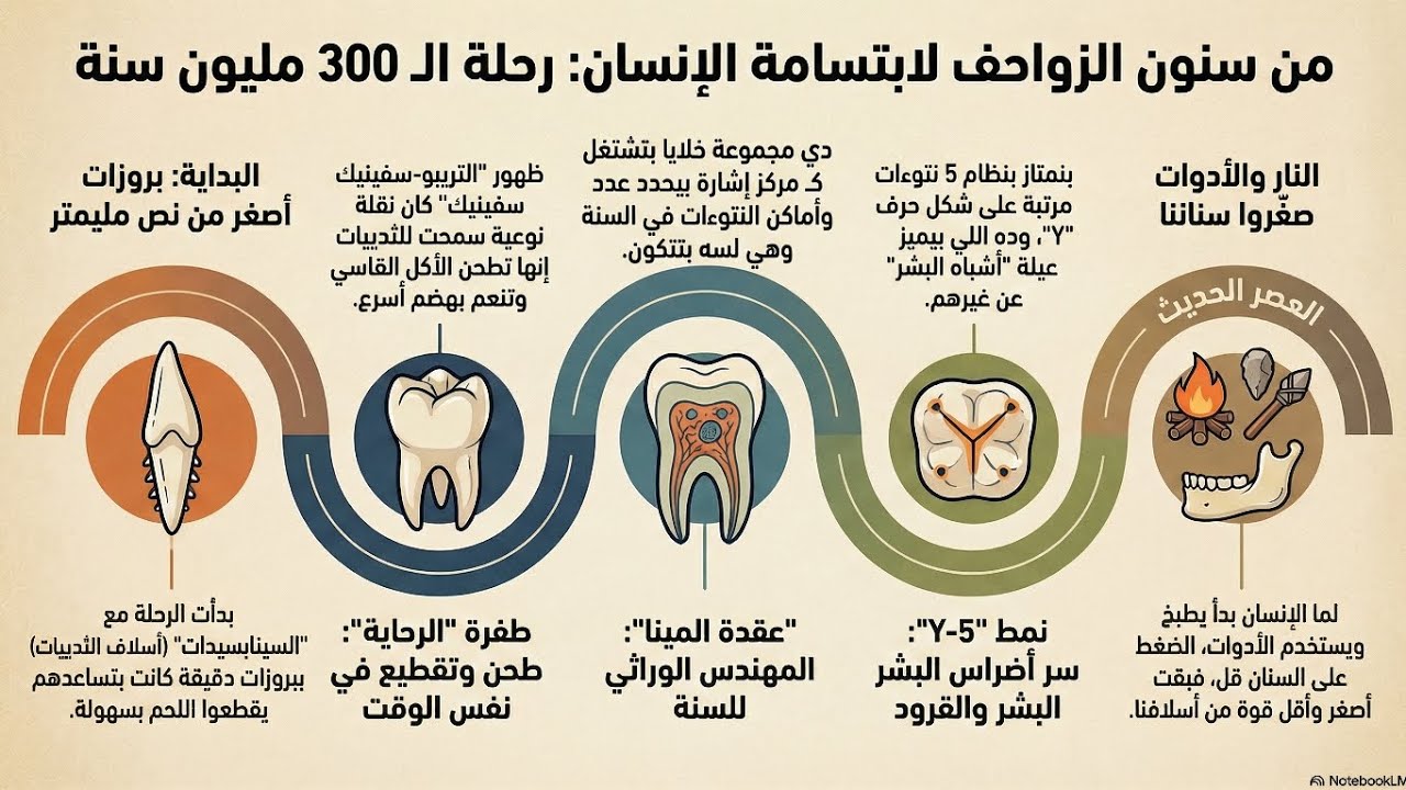 تطور أسنان الإنسان