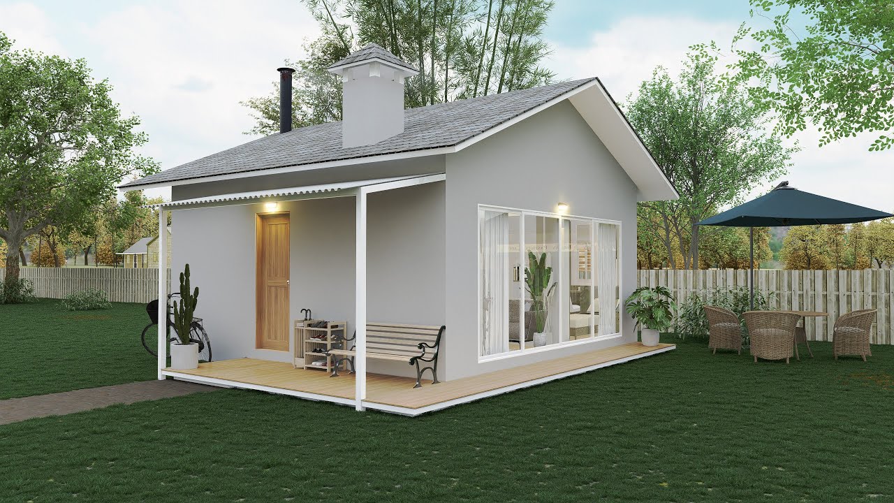 Small Country House | Tiny House ( 6X6 Meters )