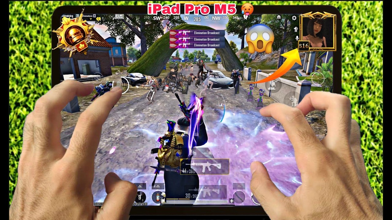 Bgmi best sensitivity l 😱1vs4 extreme handcam l iPad Pro M5 pubg test  l iPad Pro M5 handcam l