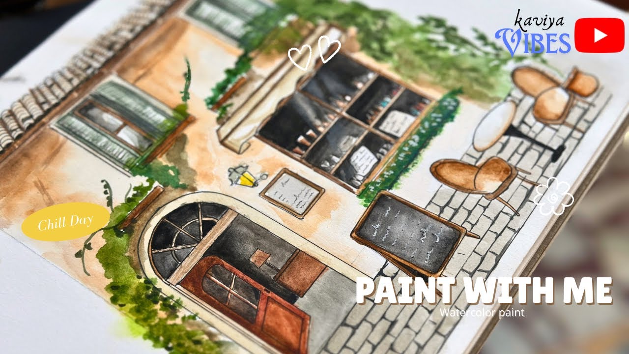 Learn watercolor painting from Strat to Finish (full process) 🎨🖌️ | watercolor painting tutorial ✨