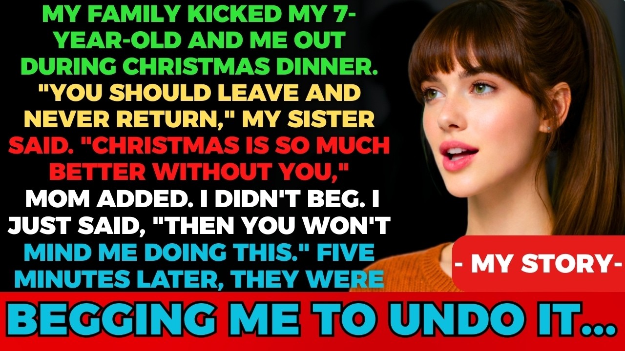 They Told Me and My Child to Leave During Christmas Dinner — Five Minutes Later, They Begged Me