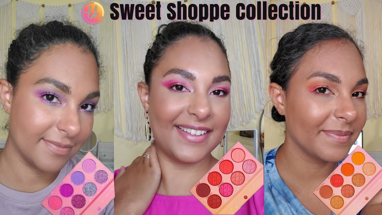 bh cosmetics The Sweet Shoppe Collection - 3 Looks & Swatches