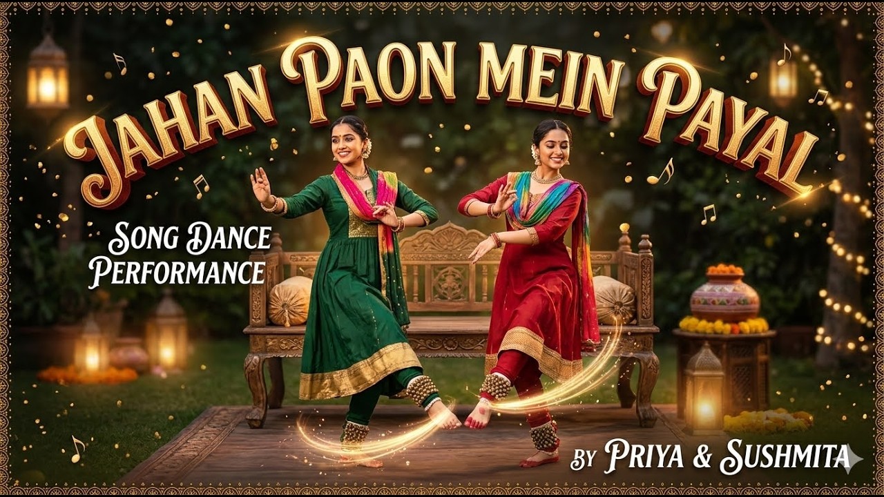 Classic Hits: Jahan Paon Mein Payal | Dance Cover by Priya & Sushmita