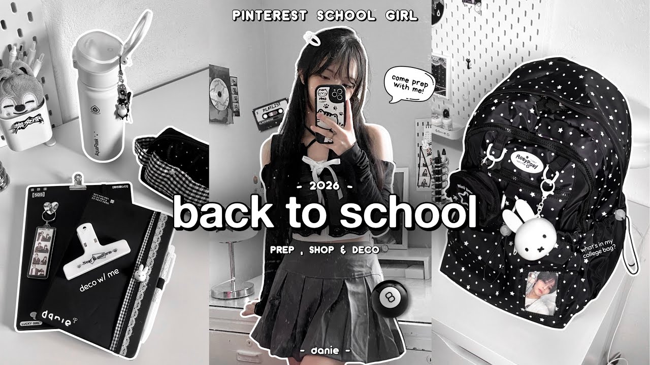Back to School PREP 2026 📓🎧 Pinterest School Girl: Haul, Shop, Deco & Tips + What&rsquo;s in My School Bag