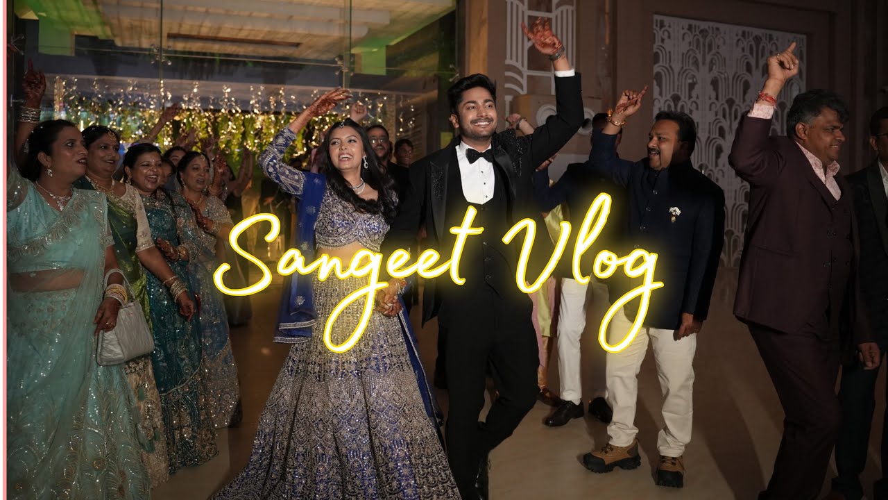Our Sangeet Night 💙 | Indian Wedding Vlog ✨