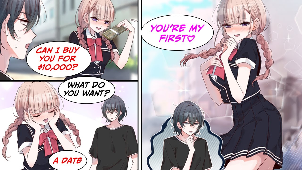 [Manga Dub] A random girl pays me $10,000 to take her on her first date and falls in love with me!?
