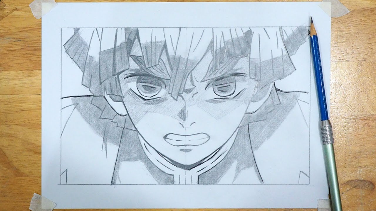 Anime Drawing | How to Draw Zenitsu Easy Step by Step | Demon Slayer