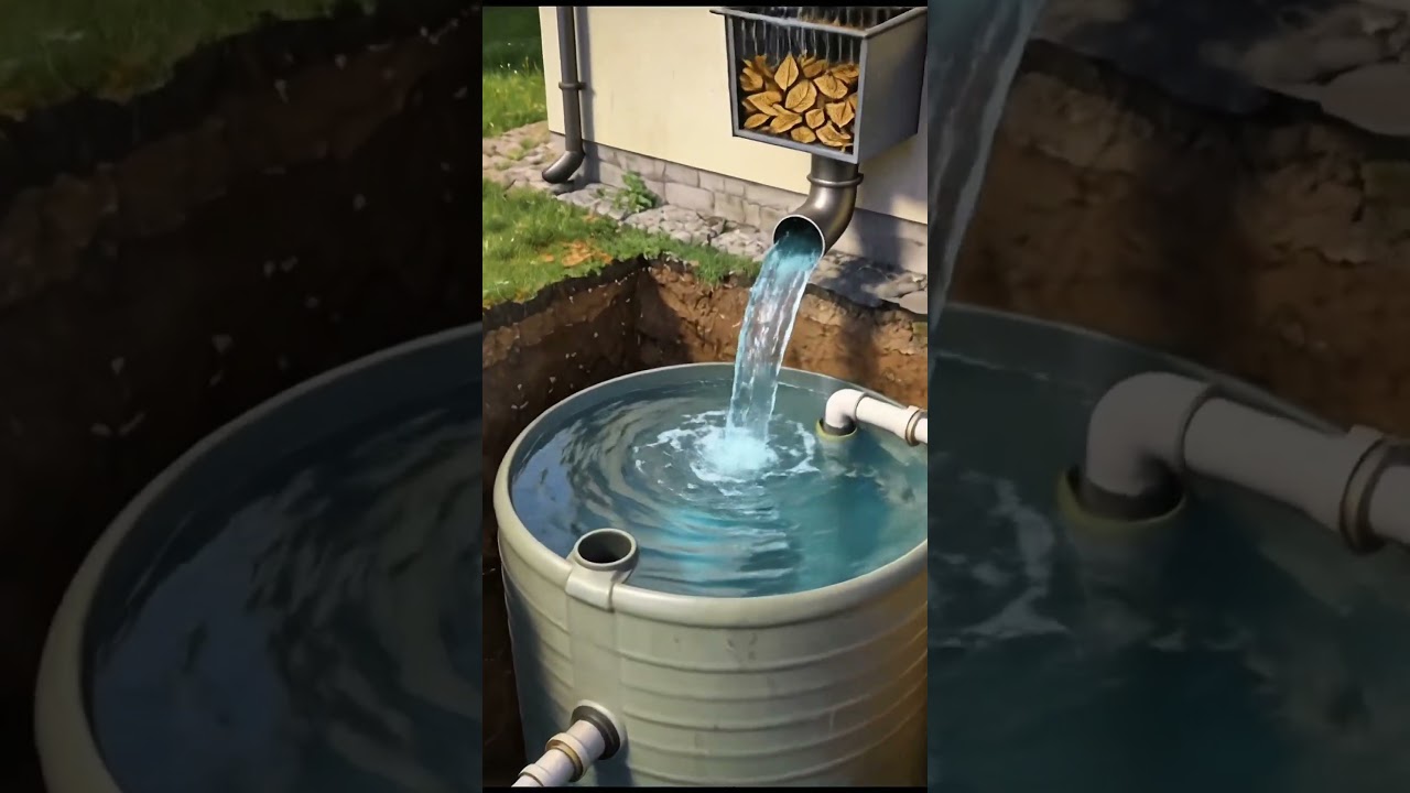 C&oacute;mo funciona un sistema de captaci&oacute;n de agua lluvia paso a paso #plantas #agricultura