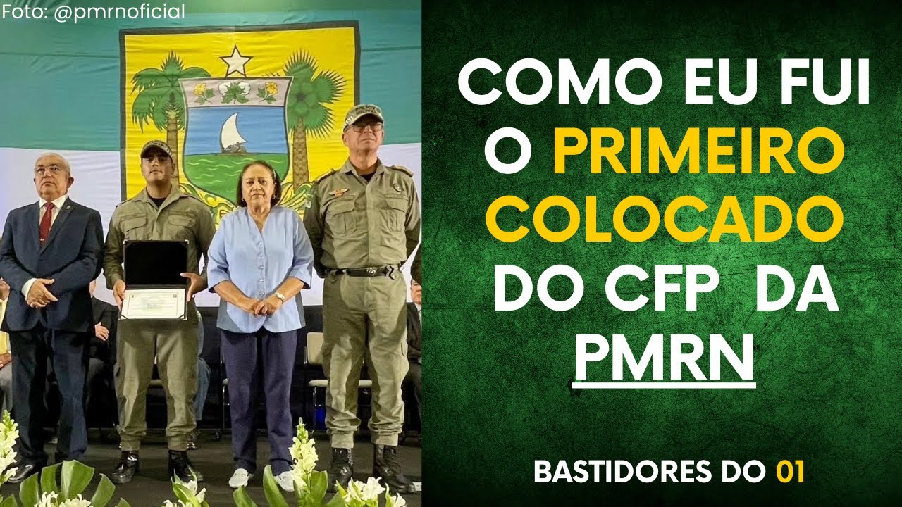 Como eu fui o 01 do CFP da PMRN | Dicas para os estudos para concursos.
