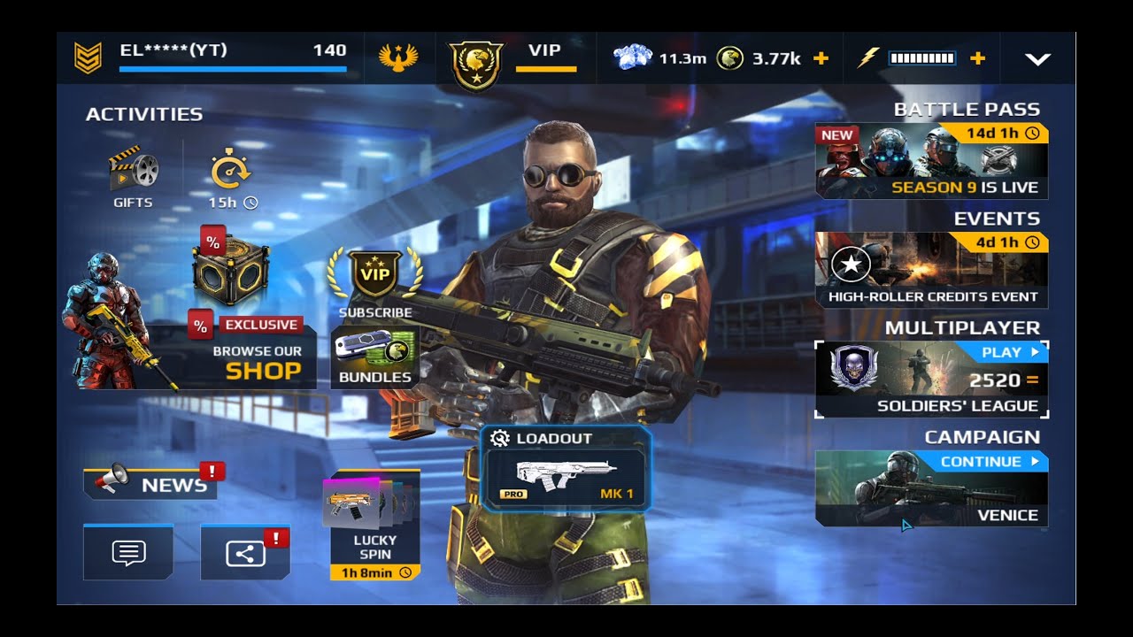 Modern Combat 5 Stock Sapper mk1 weapons