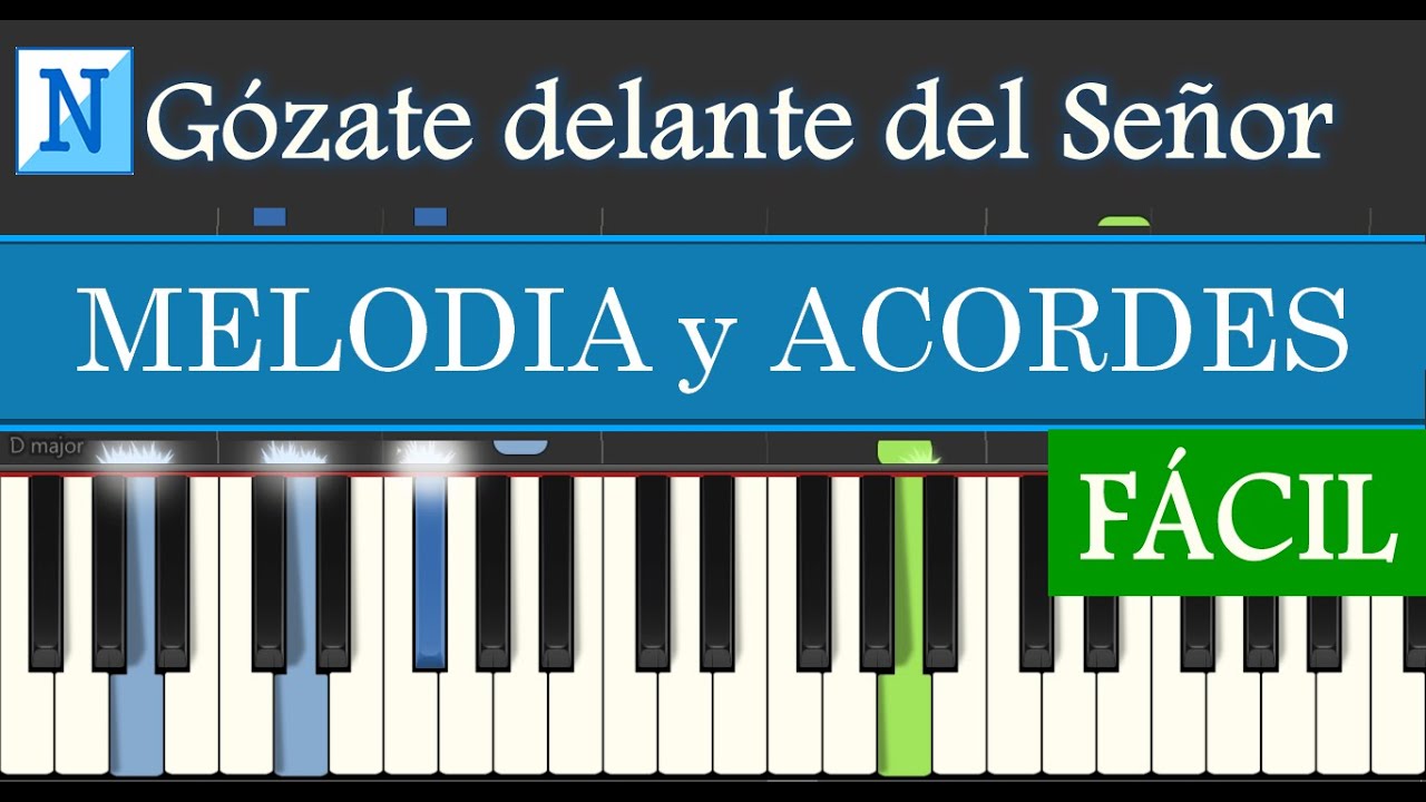 GOZATE DELANTE DEL SEÑOR y HARE UN ALTAR PARA TI | Piano Tutorial Fácil con Melodía Notas y Acordes