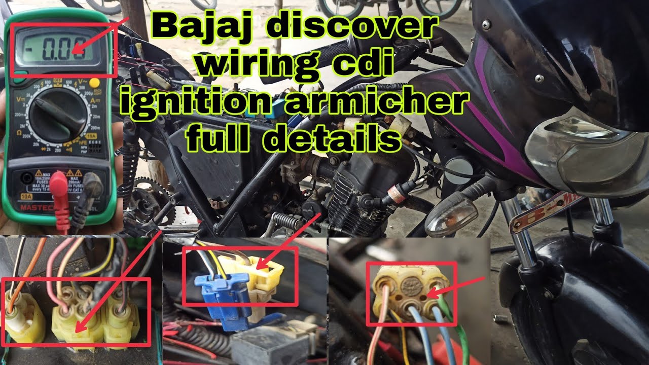 discover wiring cdi ignition armicher coil full details बजाज डिस्कवर वायरिंग  इग्निशन लाइन डिटेल्स