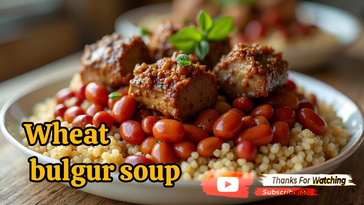 Persian Wheat Bulgur Ash — warm, hearty, and full of flavor in every bite. 🍲🍲😋🤤