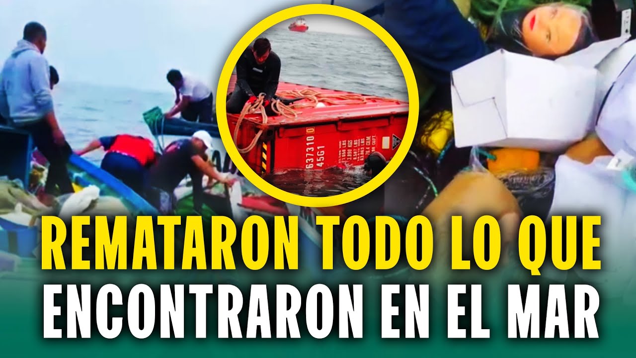 Remataron lavadoras, maniquíes y más: Contenedores llenos de productos caen al mar